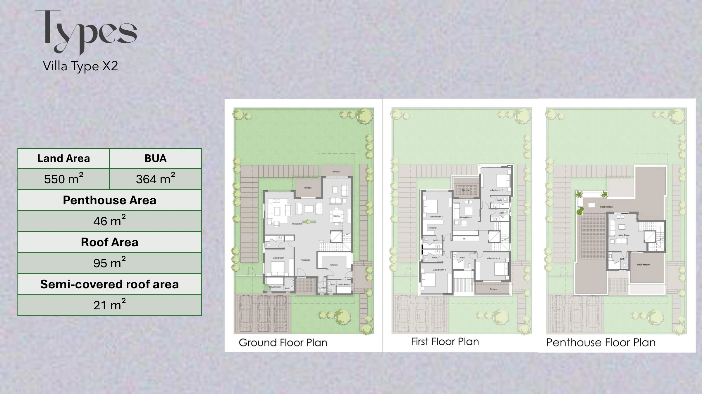 فيلا إكس 2 floor plans in تالي, Badya