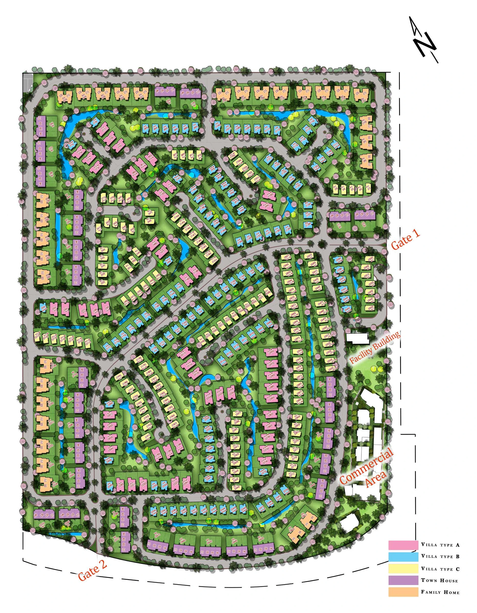 97 Hills 8 97 Hills Palm Hills, Residential type distribution