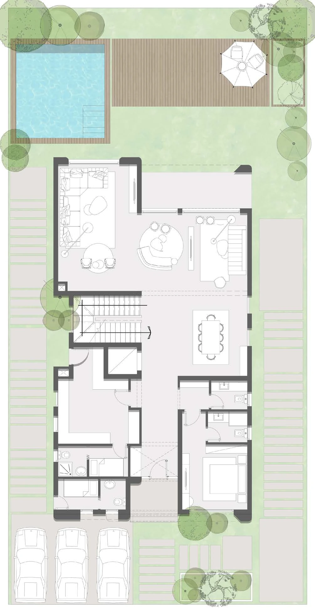 97 Hills 17 Standalone Villa A Ground floor plan