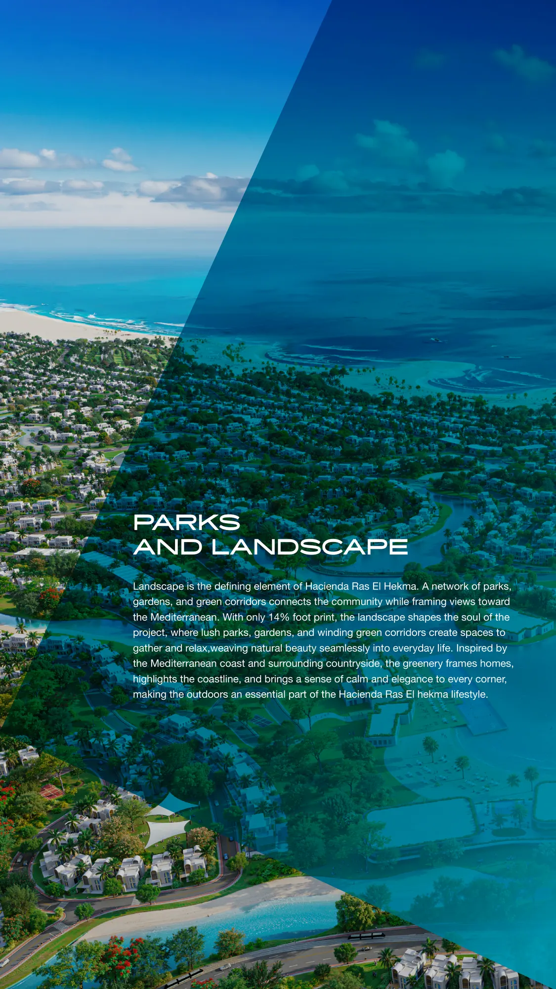 Parks architectural visual at Hacienda Ras El Hekma