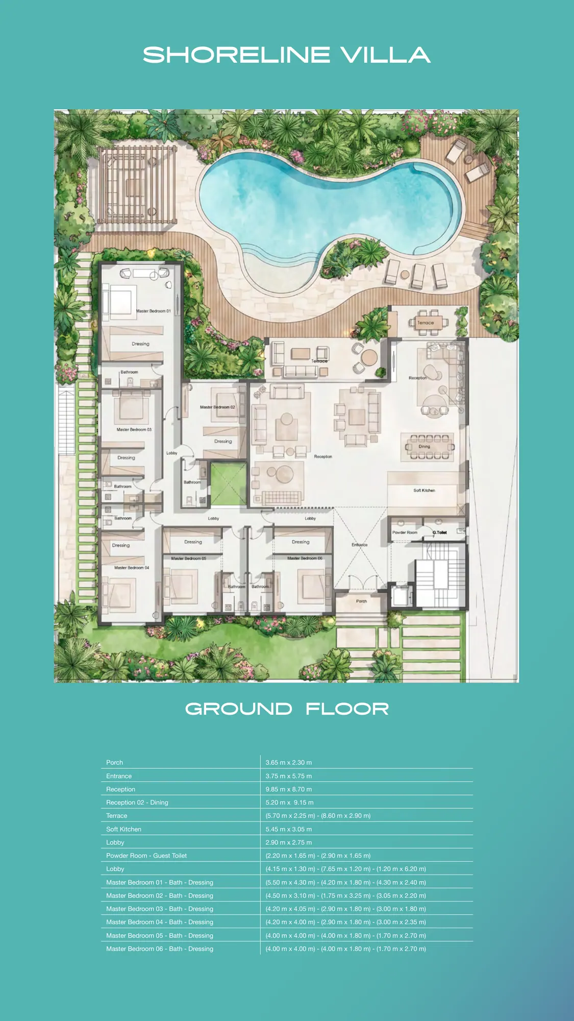 Shoreline Plan architectural visual at Hacienda Ras El Hekma