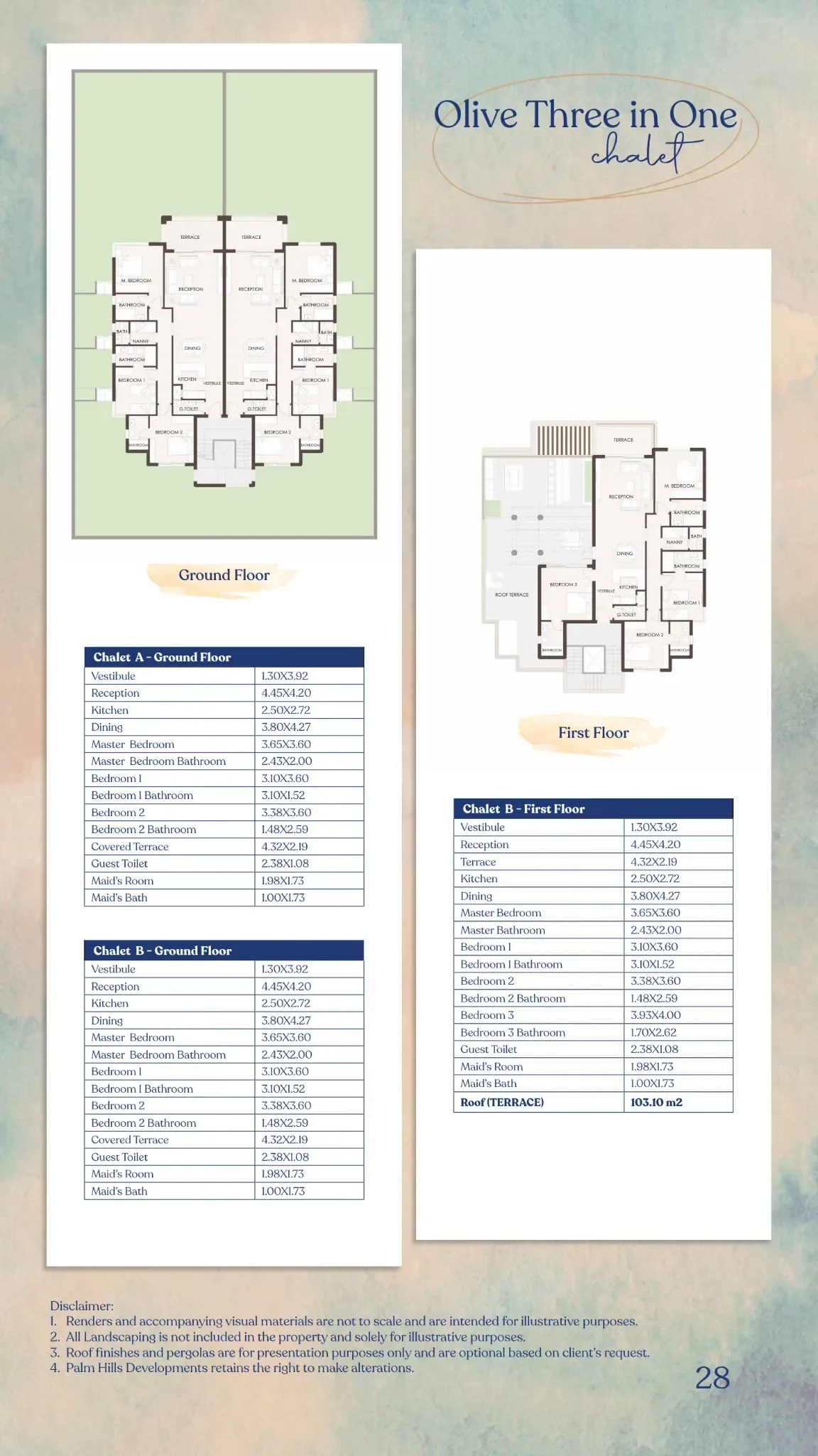 تفاصيل مسقط Olive Three in One - هاسيندا ويست
