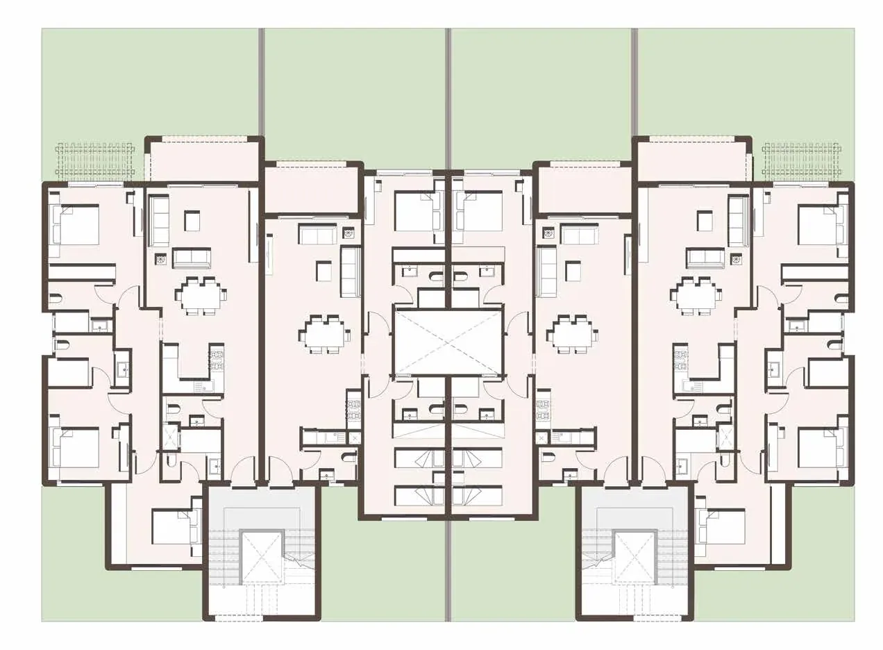 المخطط النموذجي Olive Three in One - هاسيندا ويست