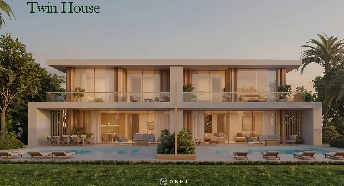 صورة من التصميمات المعمارية لمشروع بالم هيلز وان